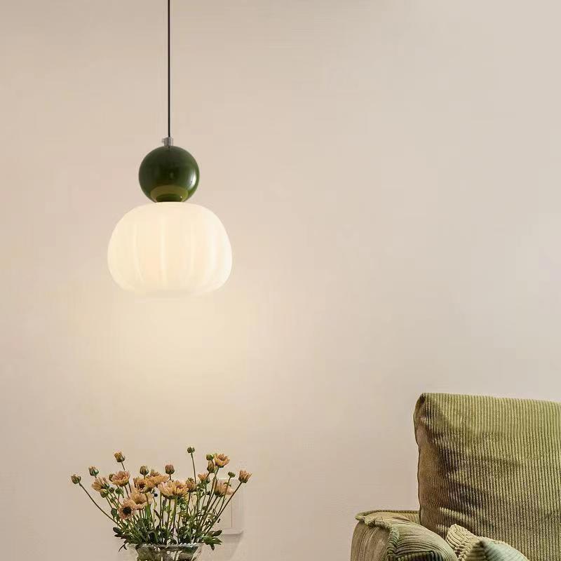 Cream Pumpkin Pendant Light 7