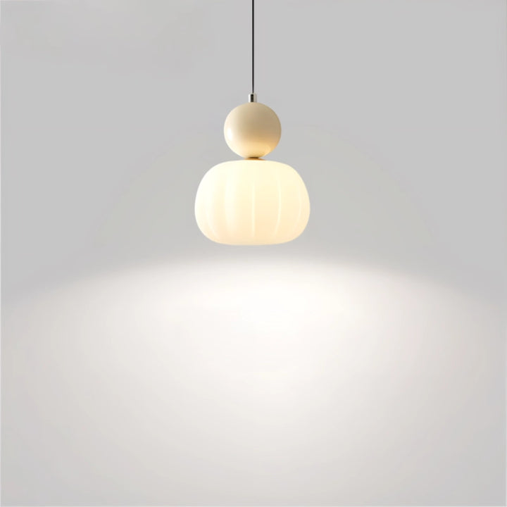 Cream Pumpkin Pendant Light Off-white