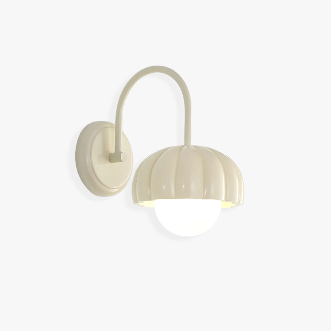 Cream Pumpkin Wall Sconce