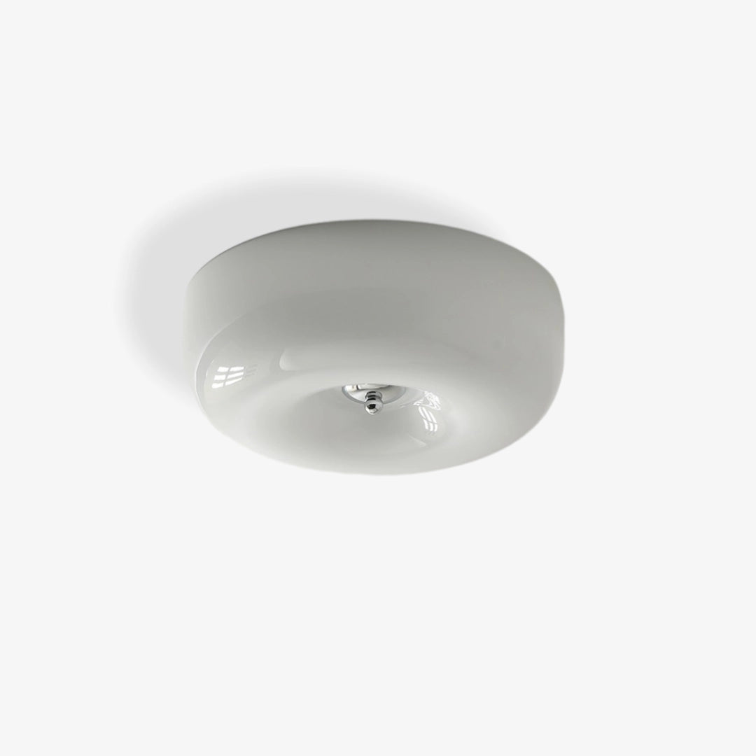 Cream Round Ceiling Light White