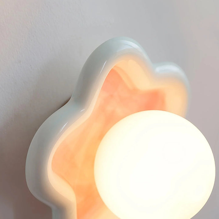 Cream Stars Wall Lamp