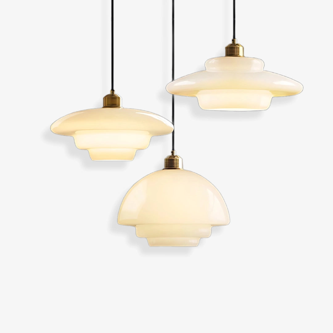 Cream UFO Pendant Light