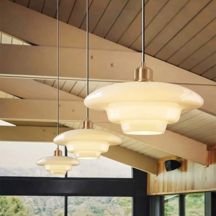 Cream UFO Pendant Light 16