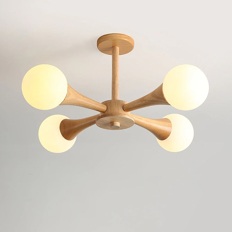 Cream Wind Glass Chandelier 2