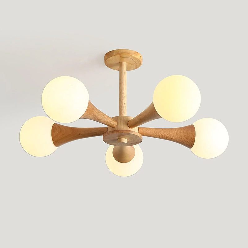 Cream Wind Glass Chandelier 3