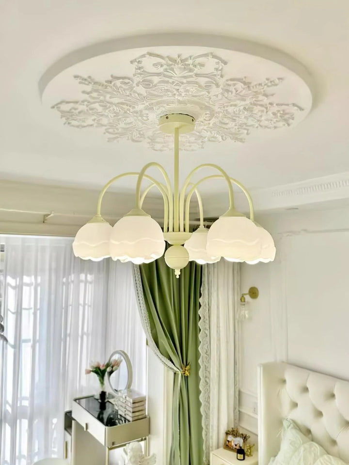 Creamy Glass Chandelier 19