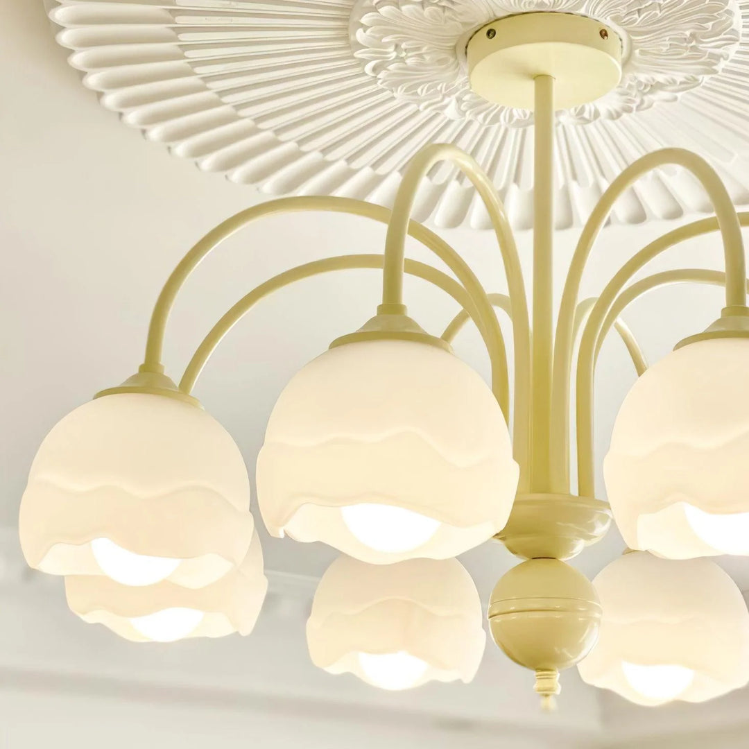 Creamy Glass Chandelier 7