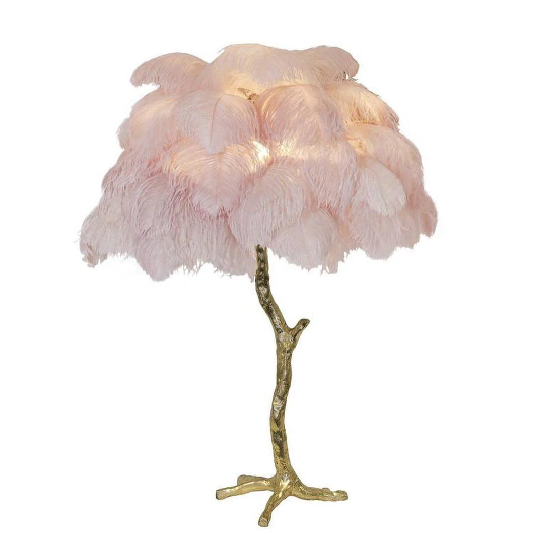 Creative Ostrich Feather Table Lamp-2