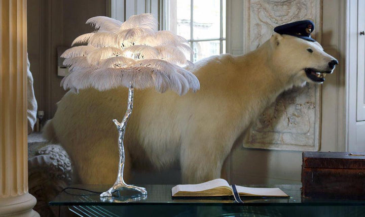Creative Ostrich Feather Table Lamp-20