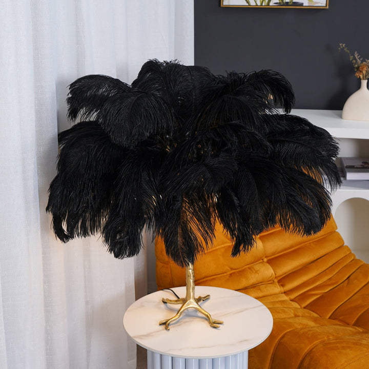 Creative Ostrich Feather Table Lamp-21