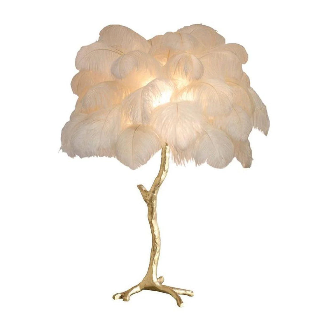 Creative Ostrich Feather Table Lamp-3