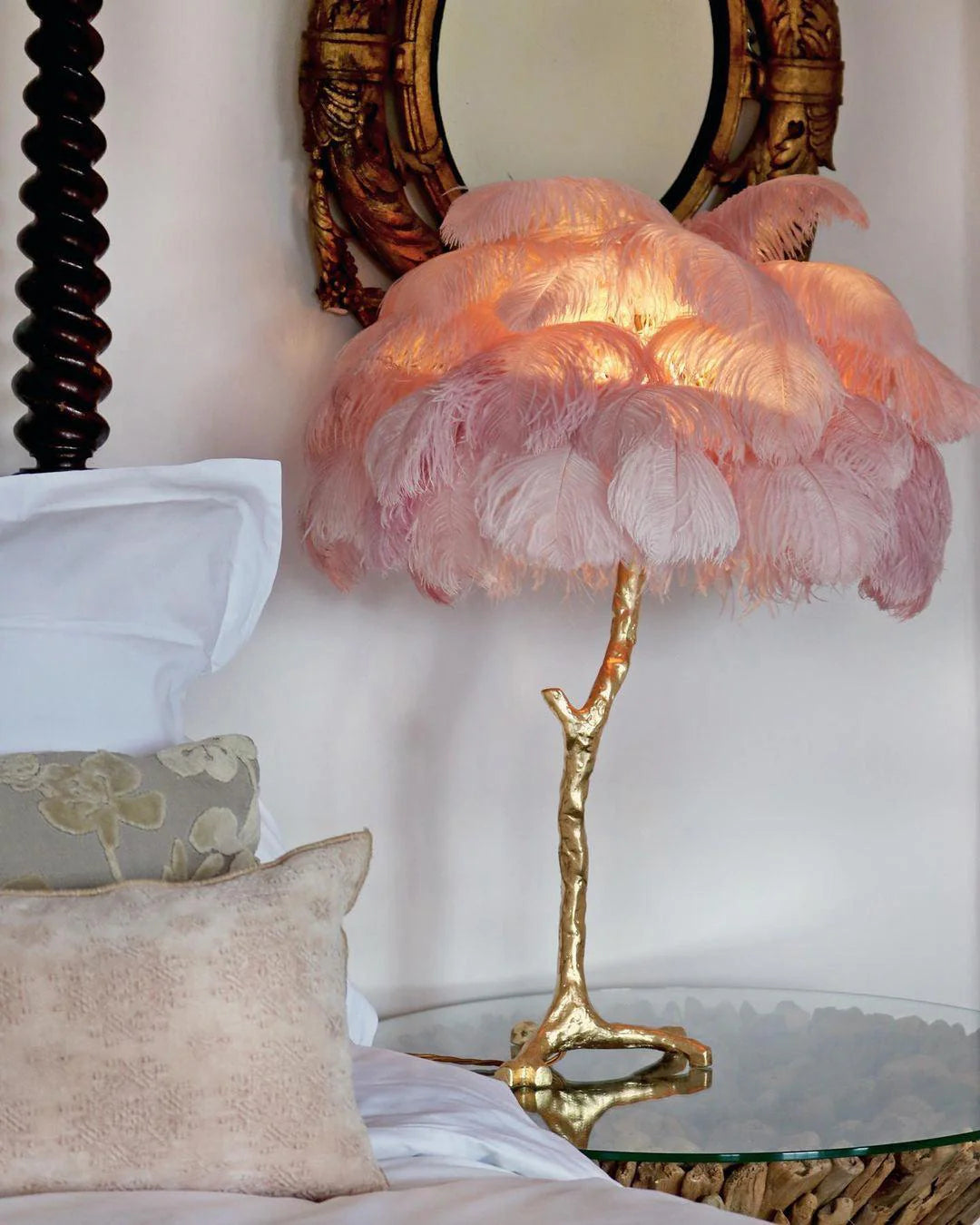 Creative Ostrich Feather Table Lamp-31