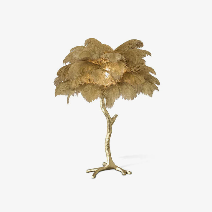 Creative Ostrich Feather Table Lamp-5