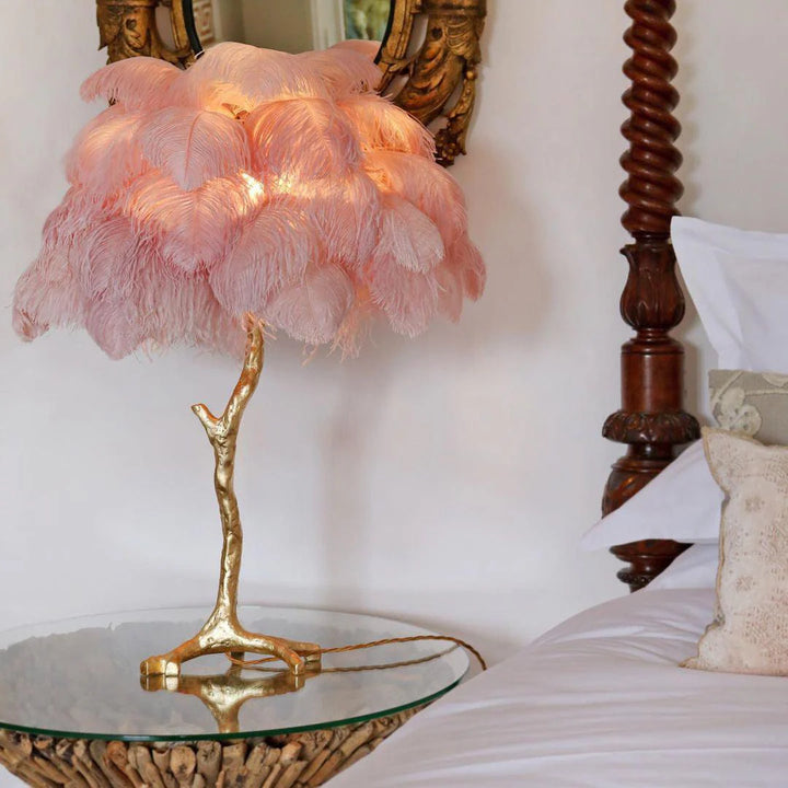 Creative Ostrich Feather Table Lamp-57