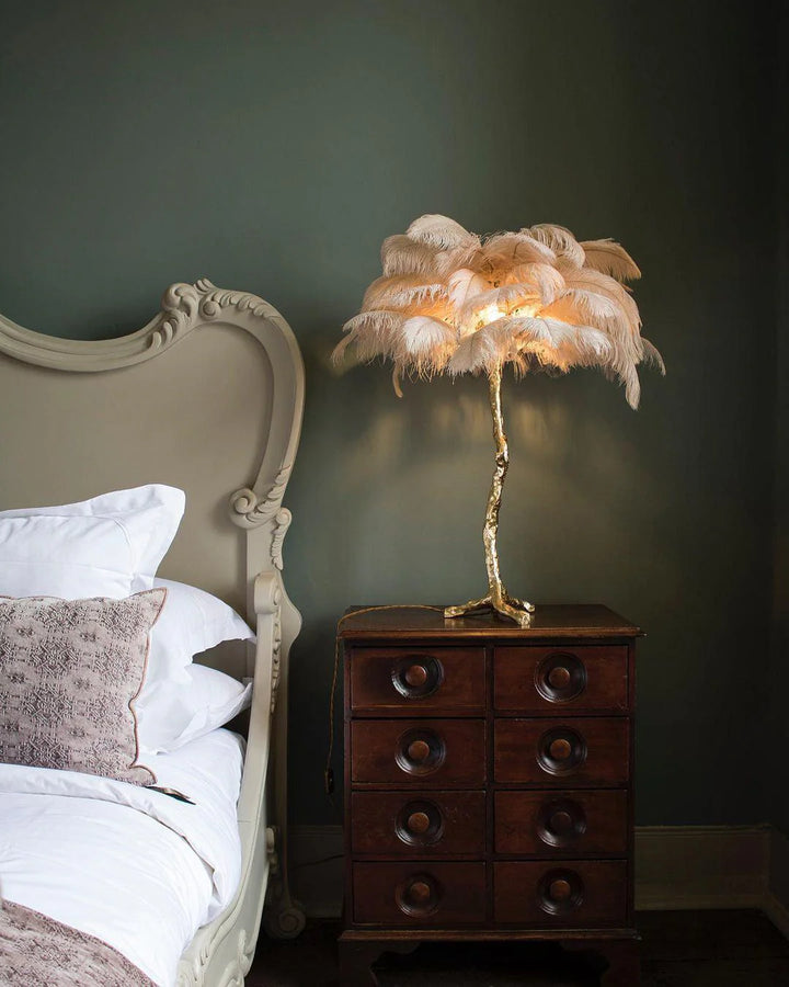 Creative Ostrich Feather Table Lamp-64