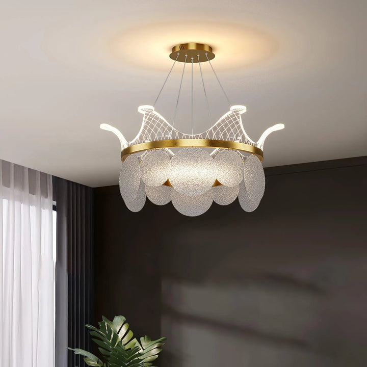 Crown Glass Chandelier 11