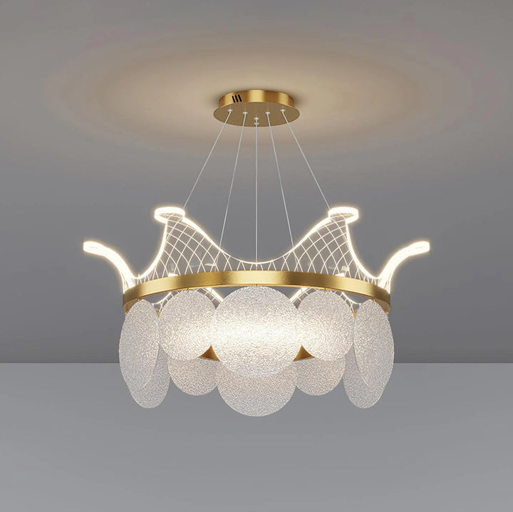 Crown Glass Chandelier 17