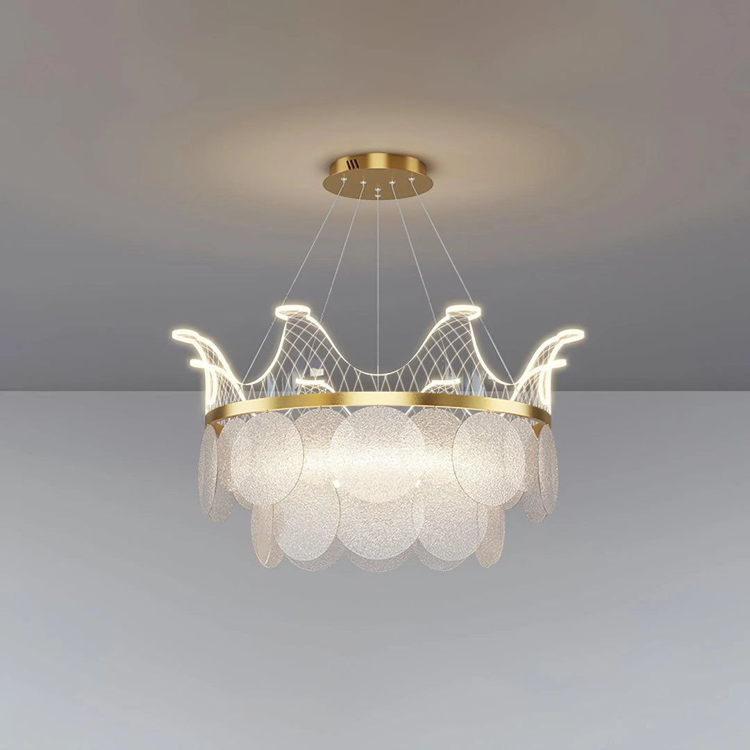 Crown Glass Chandelier 18