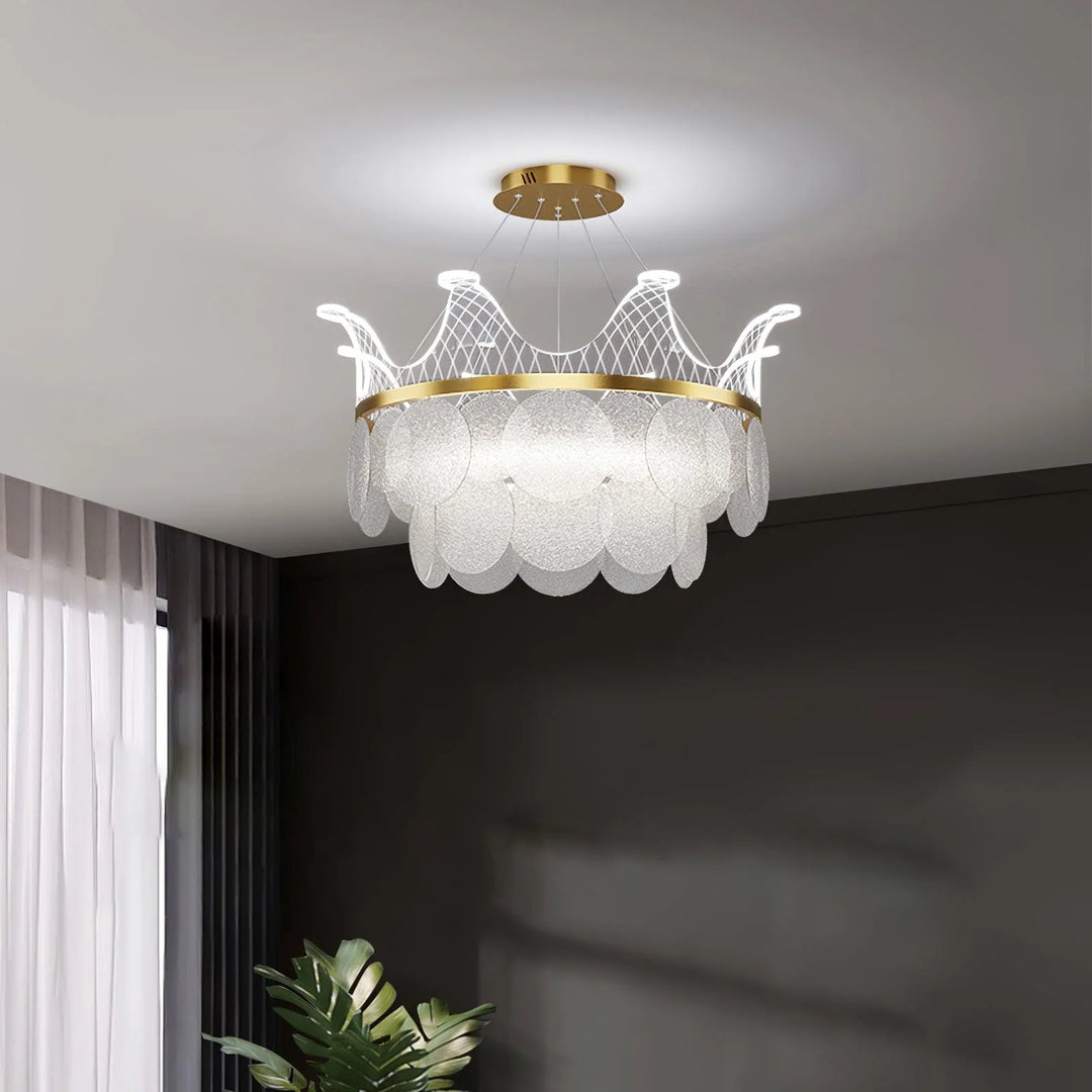 Crown Glass Chandelier 9