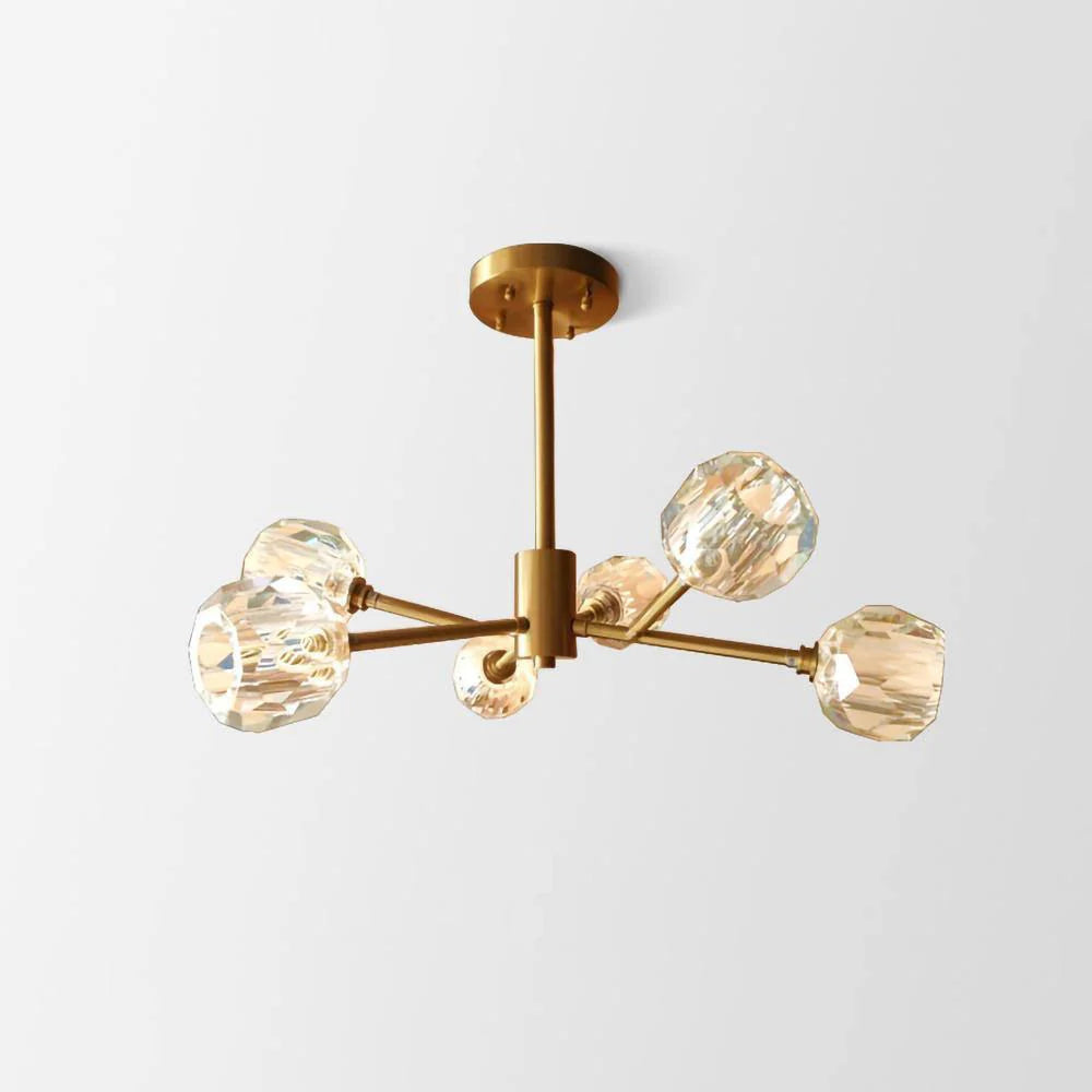 Crystal Ball Round Cluster Chandelier 14