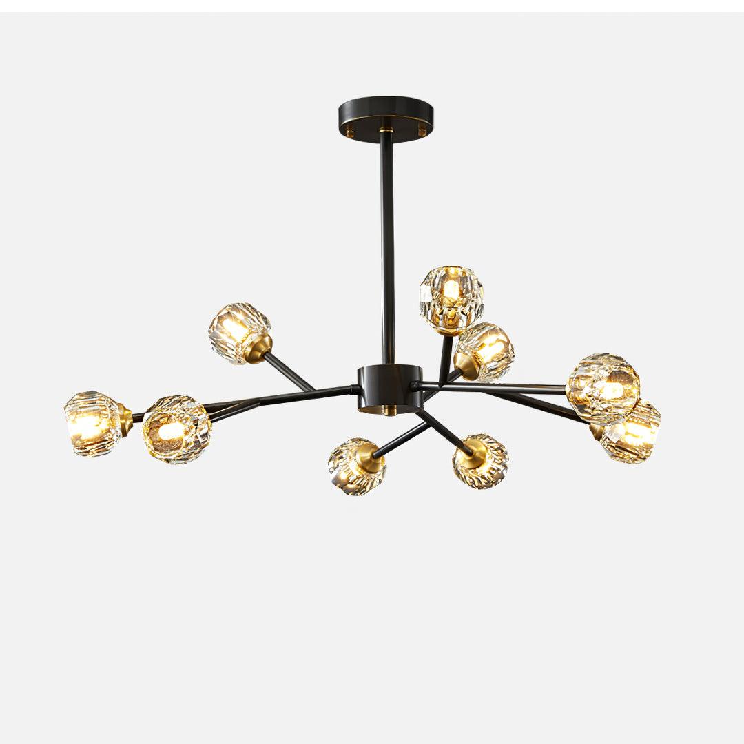 Crystal Ball Round Cluster Chandelier 17