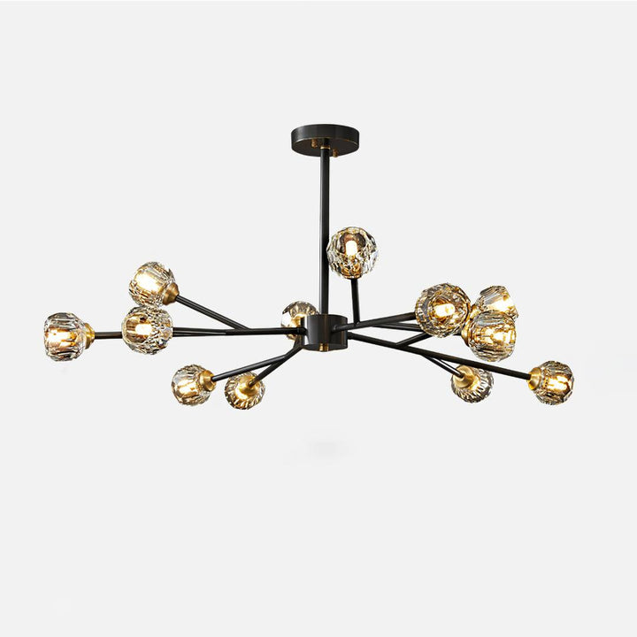 Crystal Ball Round Cluster Chandelier 19