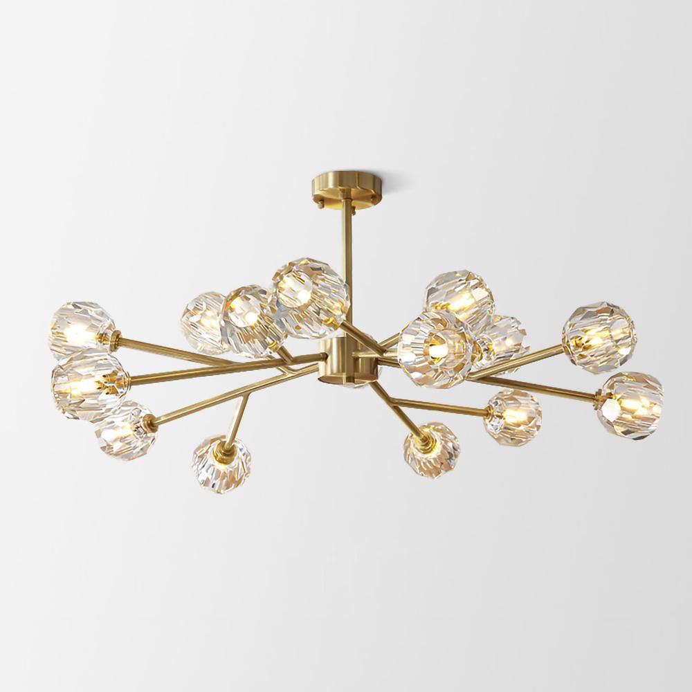 Crystal Ball Round Cluster Chandelier 20