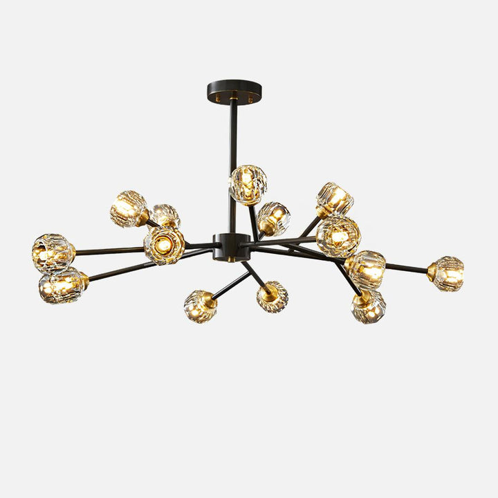 Crystal Ball Round Cluster Chandelier 21