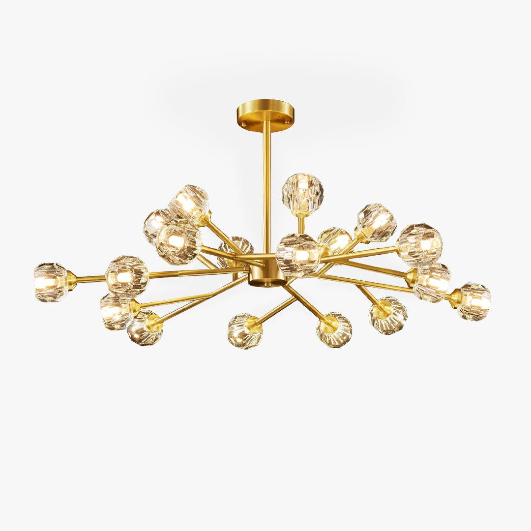 Crystal Ball Round Cluster Chandelier 22