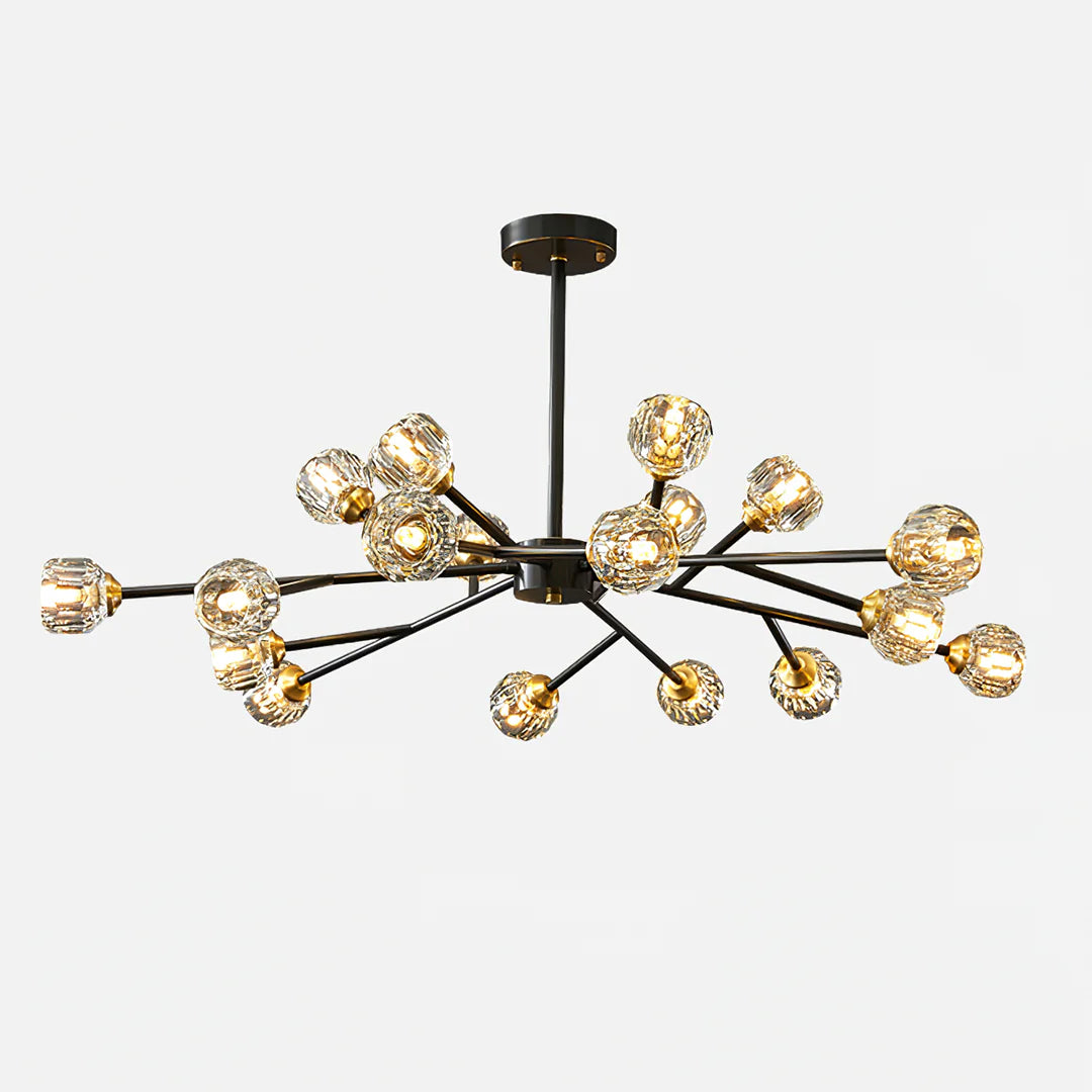 Crystal Ball Round Cluster Chandelier 23