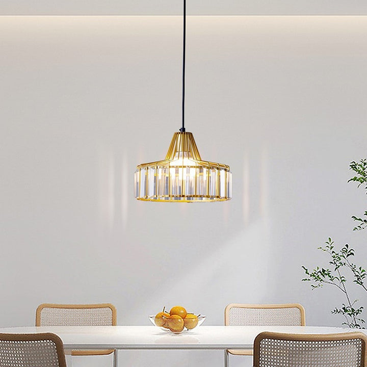 Crystal Drum Pendant Lamp