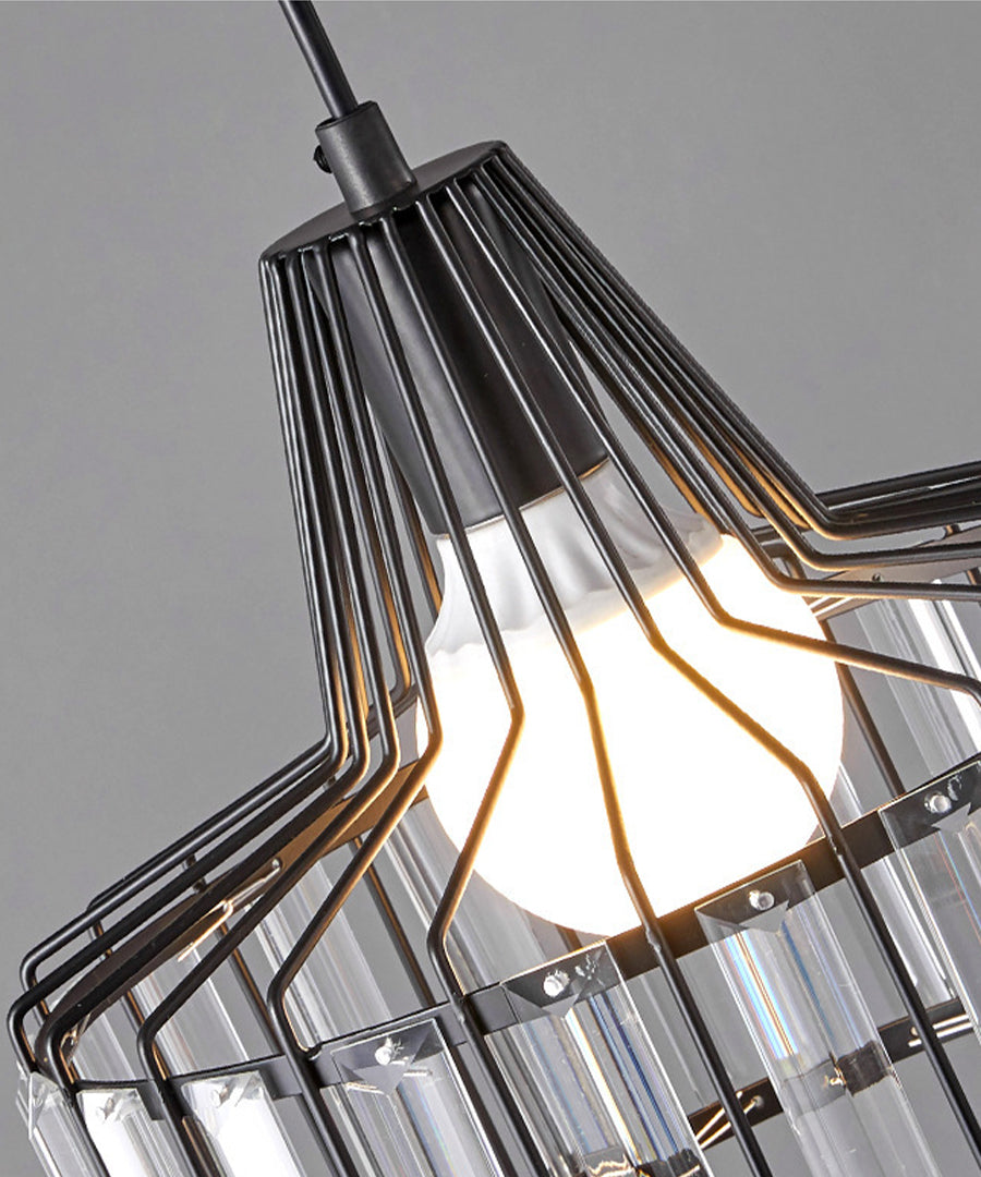 Crystal Drum Pendant Lamp