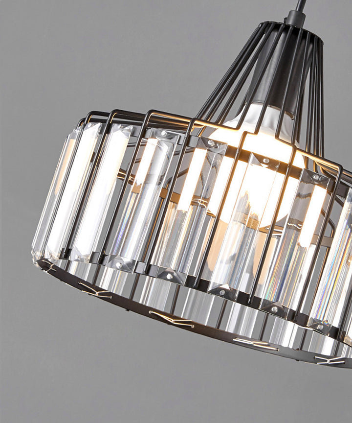 Crystal Drum Pendant Lamp