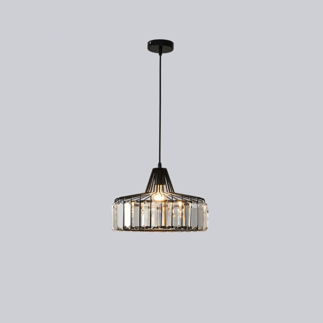 Crystal Drum Pendant Lamp