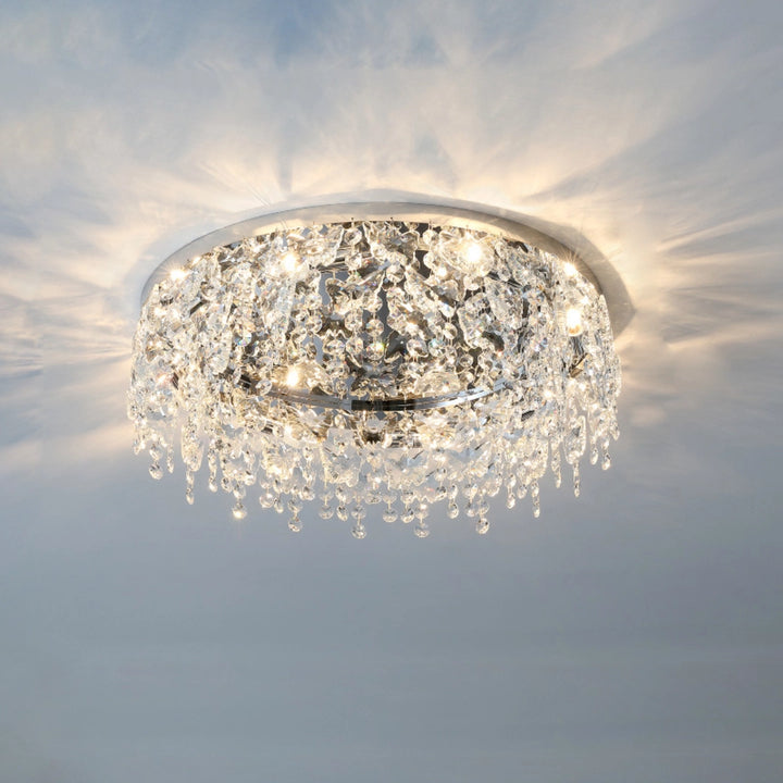 Crystal Flush Mount Ceiling Light 50cm
