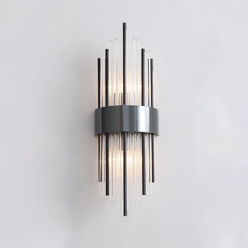 Crystal Wall Sconce Black L60CM