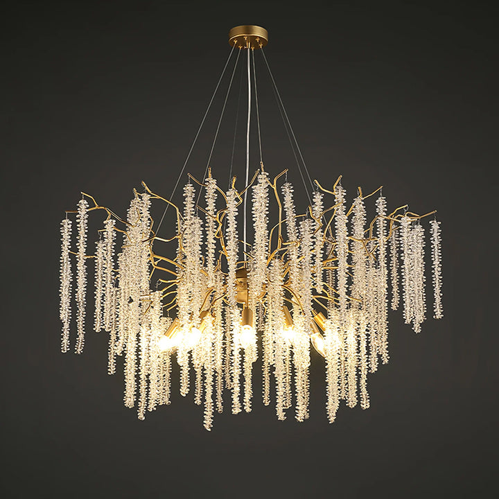 Crystal Wicker Chandelier 100