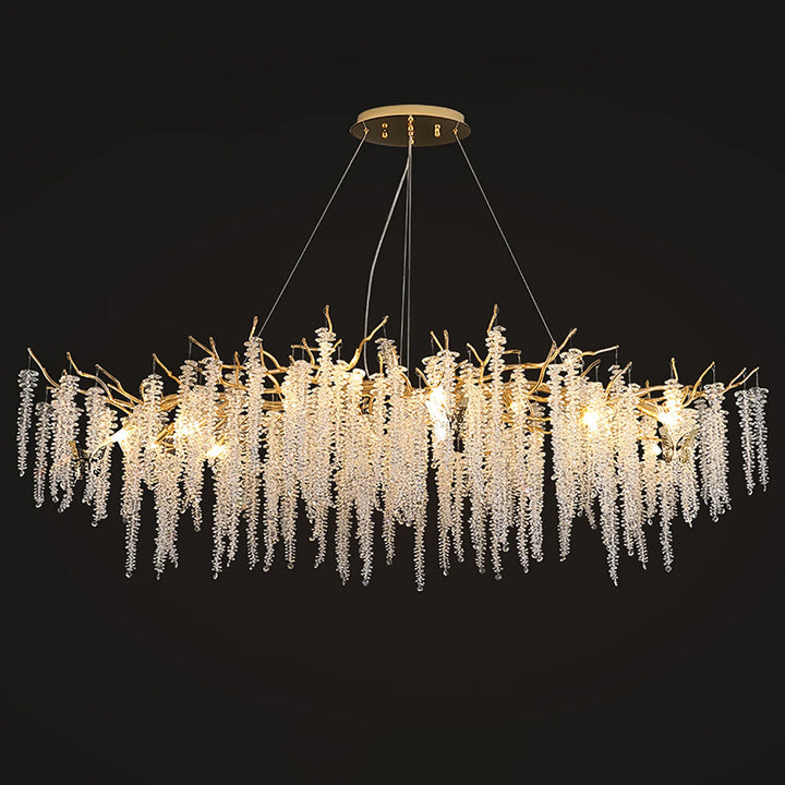 Crystal wicker chandelier 102