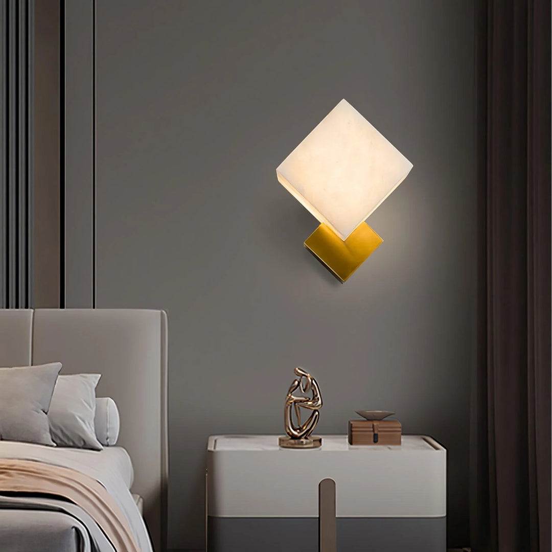 Cube Marble Wall Lamp 2