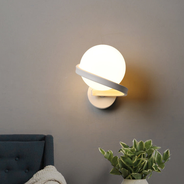 Curved Glass Wall Sconce I