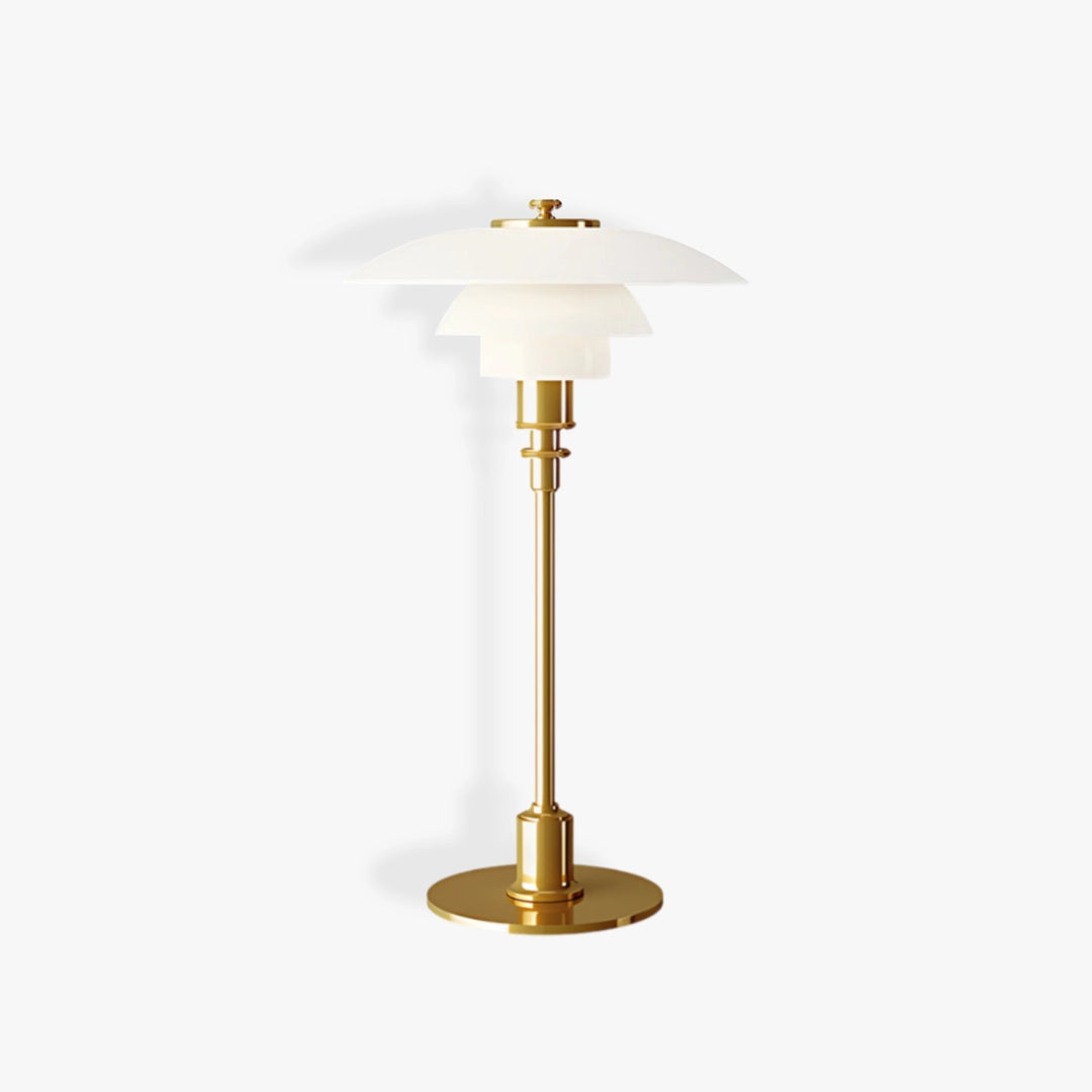 Danish Glass Table Lamp