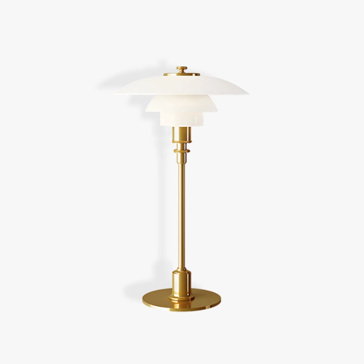 Danish Glass Table Lamp