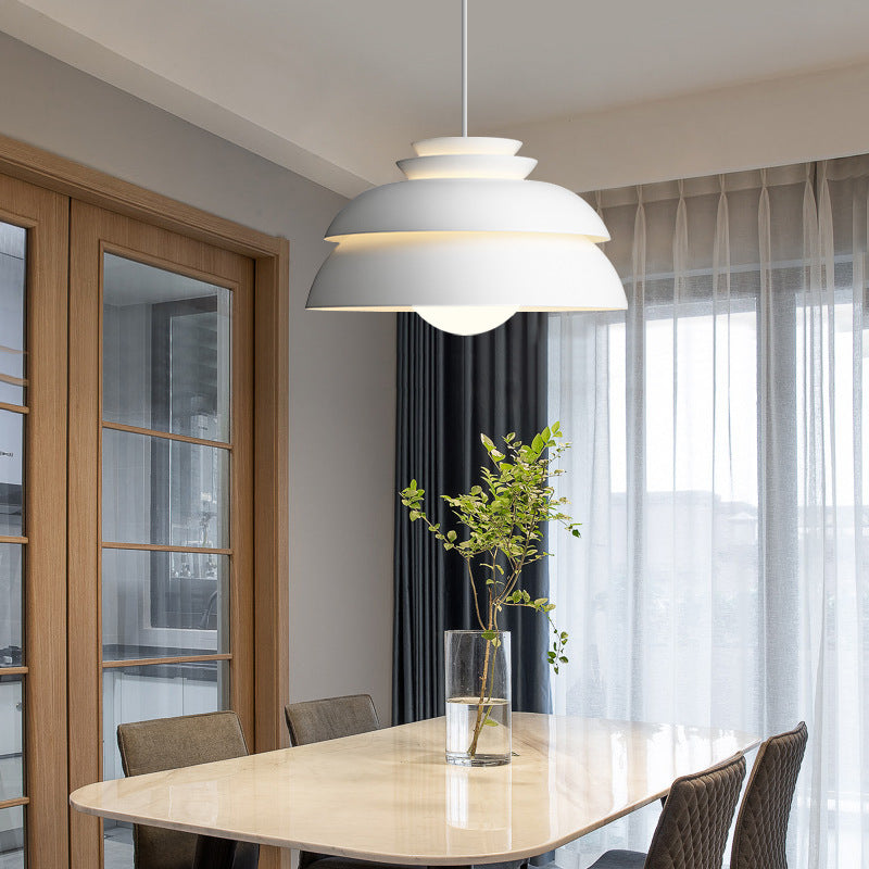 Danish Ladder Pendant Light in dining room