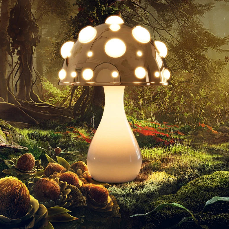 Dekor_Brown_Mushroom_Table_Lamp_2