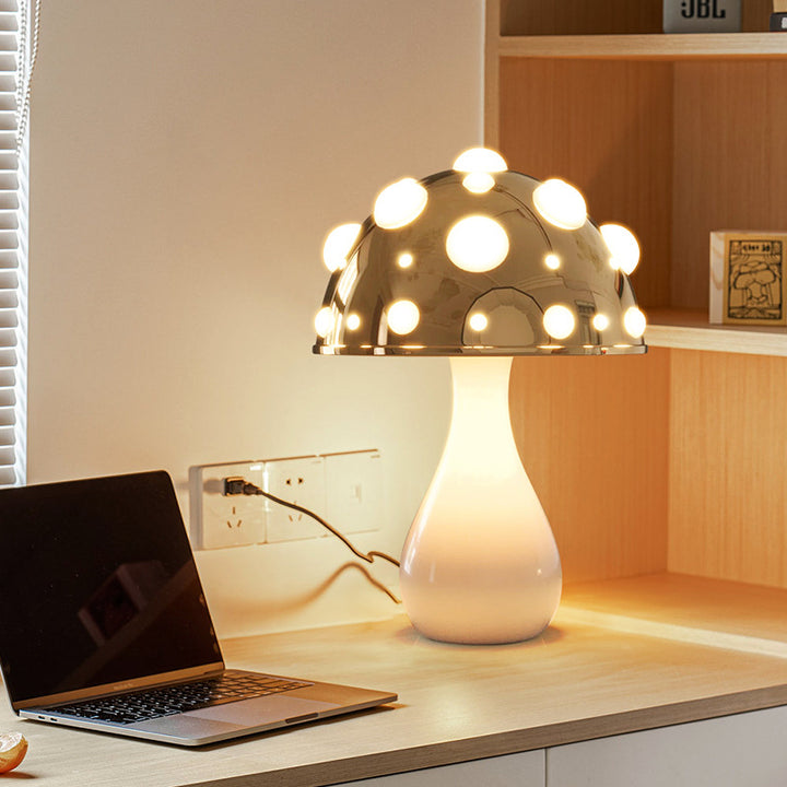 Dekor_Brown_Mushroom_Table_Lamp_7