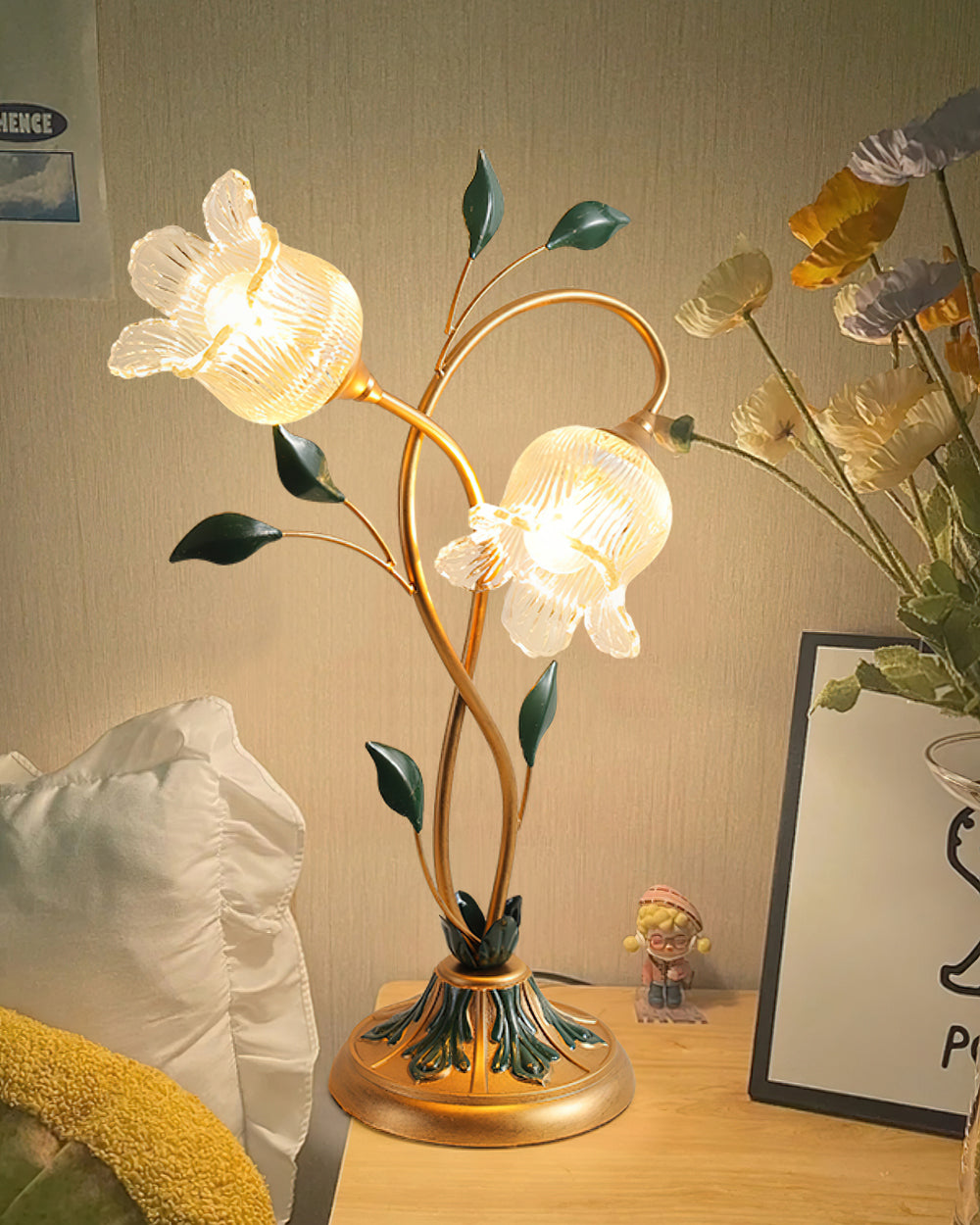 Lampe de table florale Dekor