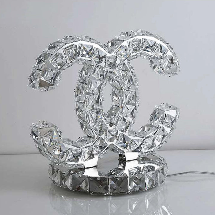 Double C Crystal Table Lamp