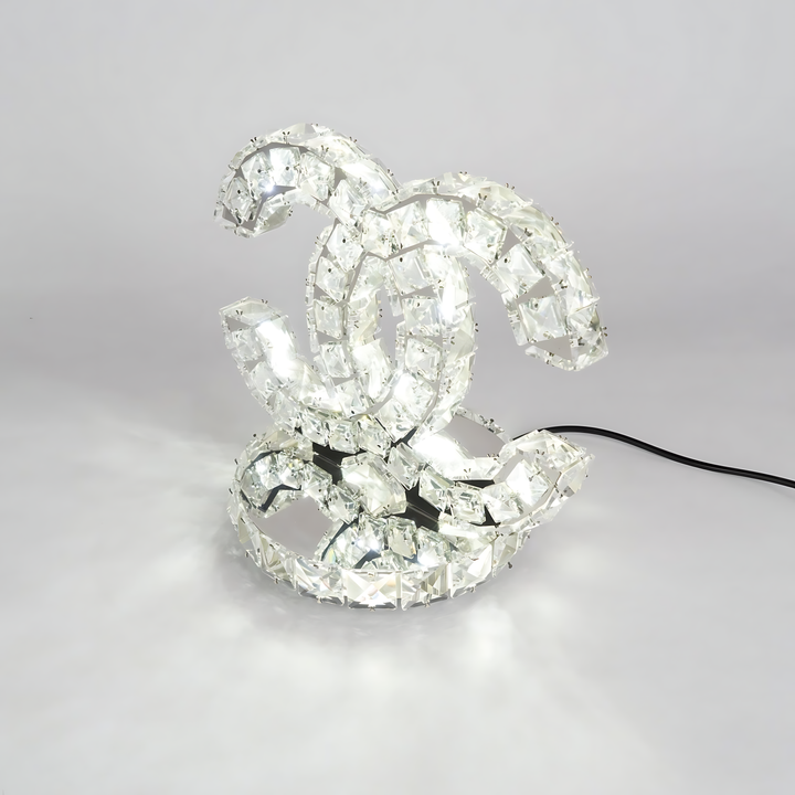 Double C Crystal Table Lamp