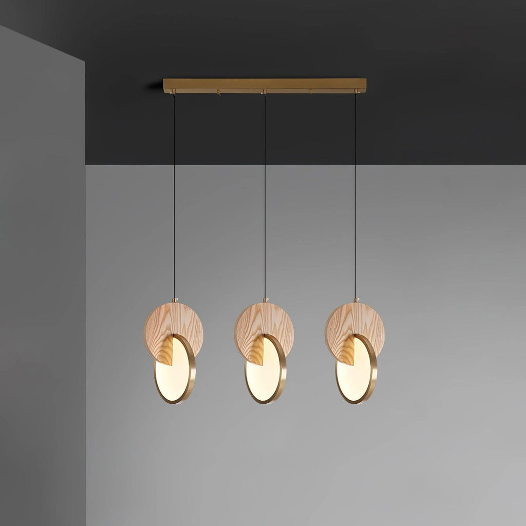 Double Disk LED Pendant Lamp 27