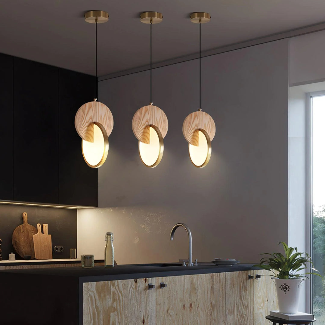 Double Disk LED Pendant Lamp 3